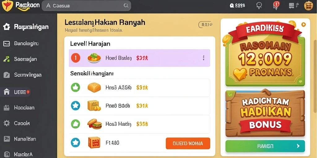 Tampilan antarmuka MLBB777 yang intuitif.