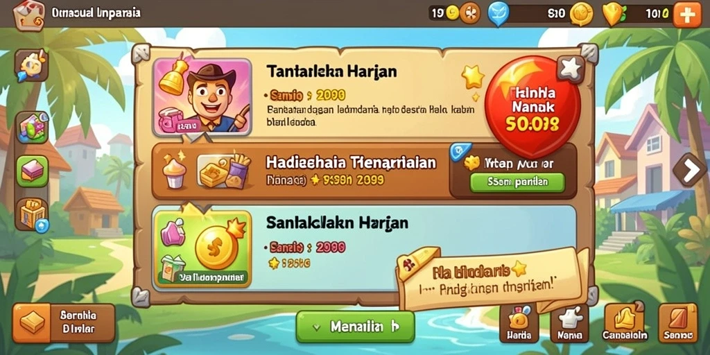 Tampilan antarmuka yang menarik dan modern.